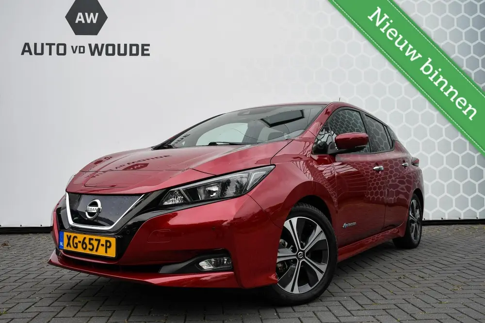 Nissan Leaf Tekna 40 kWh Stuurverwarming Led SOH 93% uit 2019