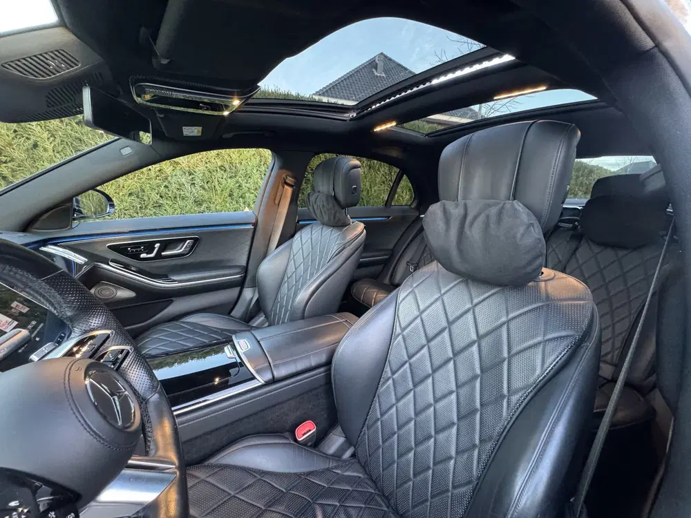Mercedes-Benz S-Klasse 400d 4MATIC LANG AMG PANO HUD 360CA uit 2020, foto 11