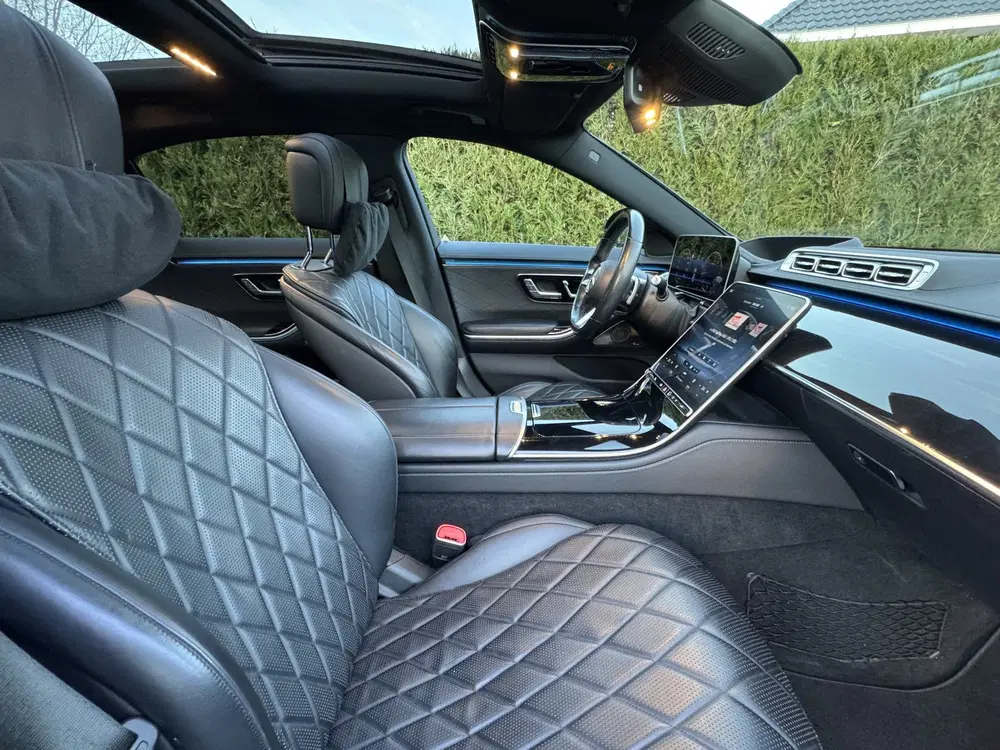 Mercedes-Benz S-Klasse 400d 4MATIC LANG AMG PANO HUD 360CA uit 2020, foto 19