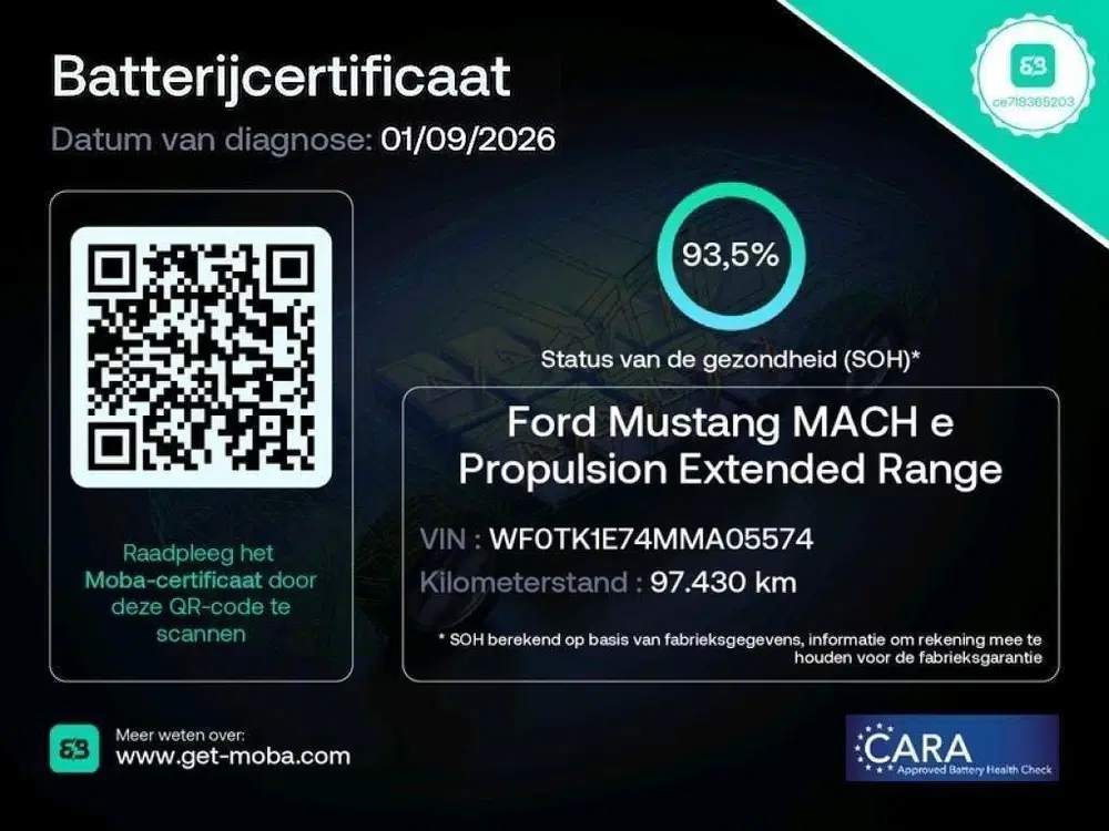 Ford Mustang Mach-E EXTENDED RWD 98kWh uit 2021, foto 4