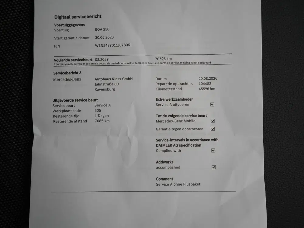 Mercedes-Benz EQA 250 Luxury Line 67 kWh 190pk Dealer O.H uit 2023, foto 9