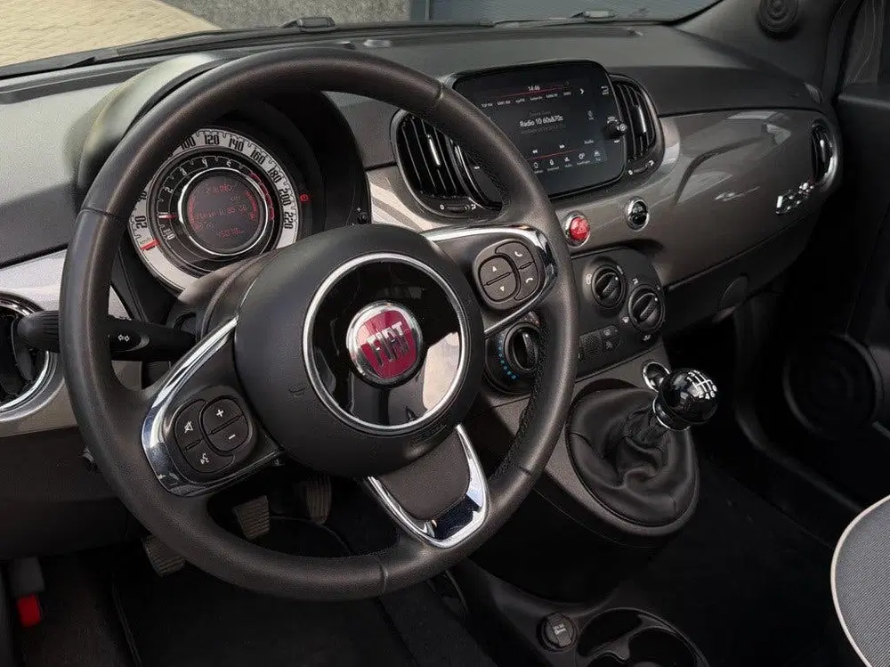 Fiat 500C 1.0 Hybrid Lounge *Navi*Cabrio*LM Velgen* uit 2021, foto 12