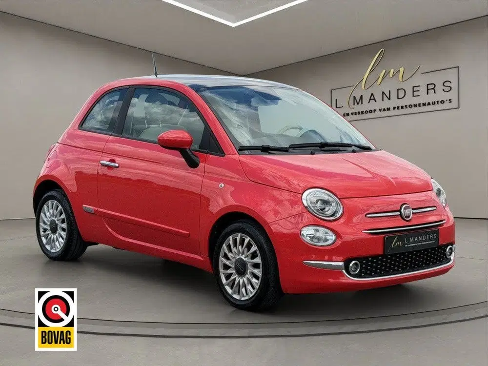 Fiat 500 1.0 Hybrid Lounge 2021 KORAAL uit 2021