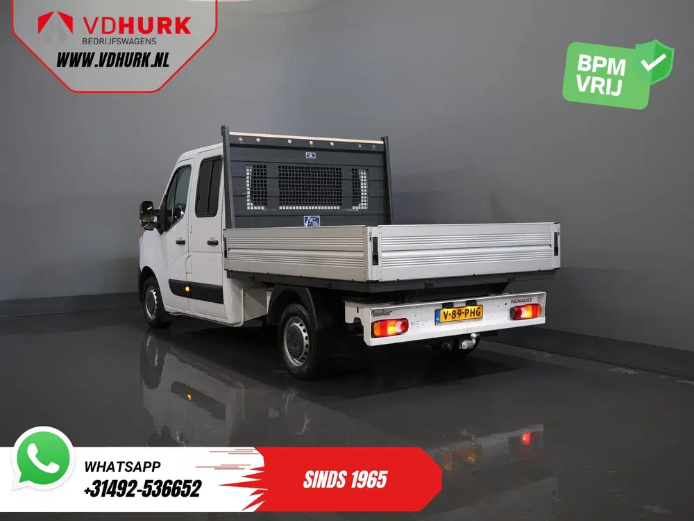 Renault Master 2.3 dCi 150 pk DC Dubbel Cabine Open laadb uit 2021, foto 2