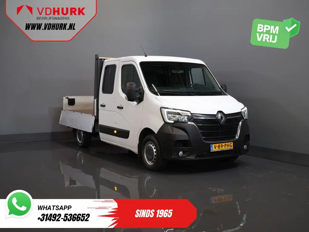 Renault Master 2.3 dCi 150 pk DC Dubbel Cabine Open laadb uit 2021, foto 9