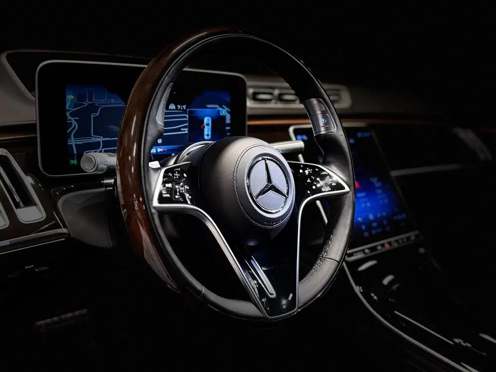 Mercedes-Benz S-Klasse 580 4Matic V8 Lang AMG Panodak Burmes uit 2023, foto 11