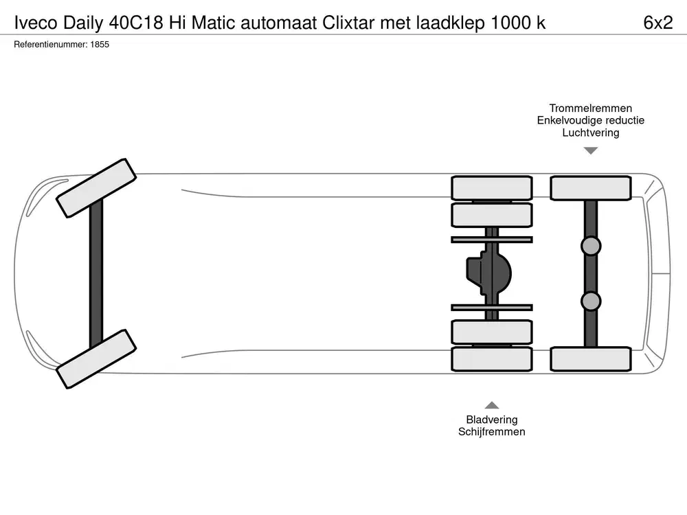 Iveco Daily Hi Matic automaat Clixtar met laadklep 100 uit 2019, foto 13