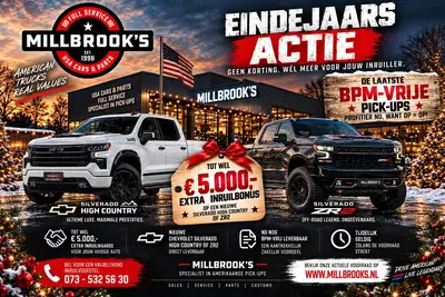 Chevrolet Einde Jaars Actie Laatste bpm vrije pick-ups bij M uit 2024