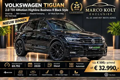 Volkswagen Tiguan 2.0 TDI 4Motion Highline Business R Black uit 2020