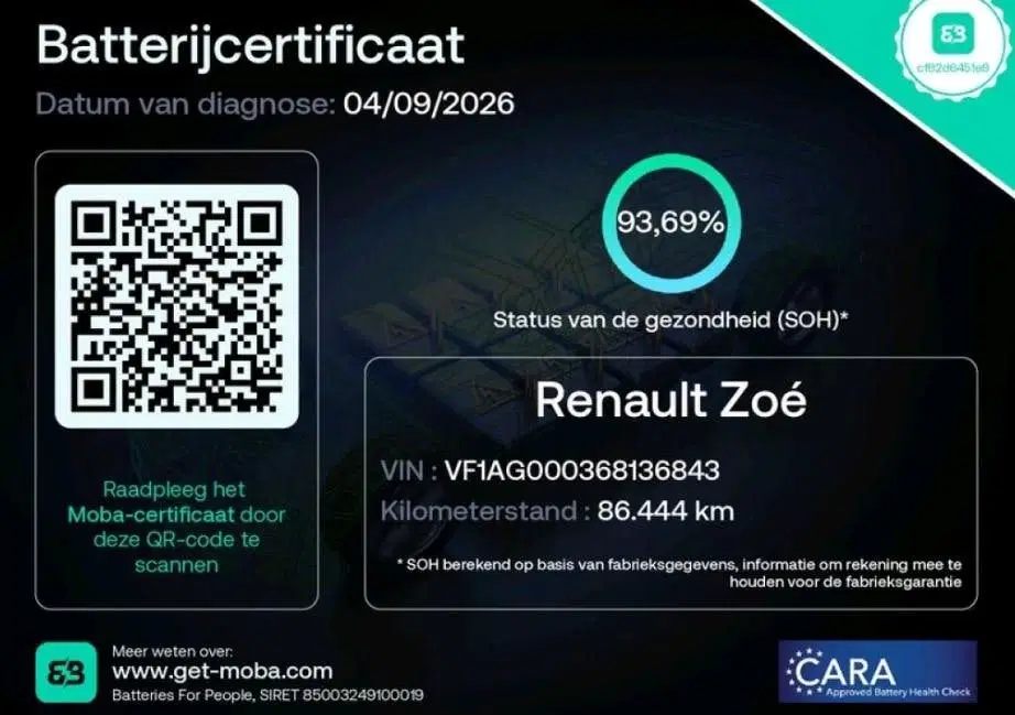 Renault ZOE R110 Life 52 kWh 5Drs. SOH 93% Incl. Batte uit 2021, foto 2