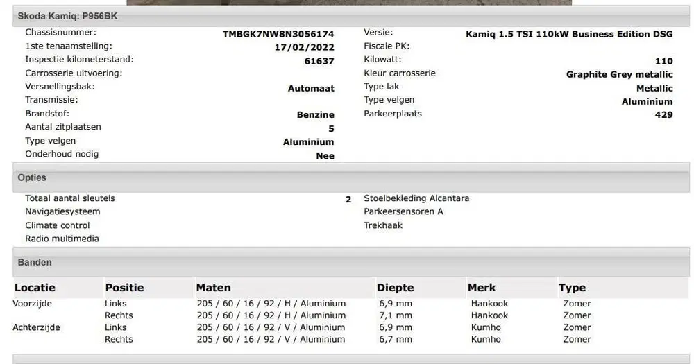 Skoda Kamiq 1.5 TSI 150Pk Automaat ACT Business Editio uit 2022, foto 13