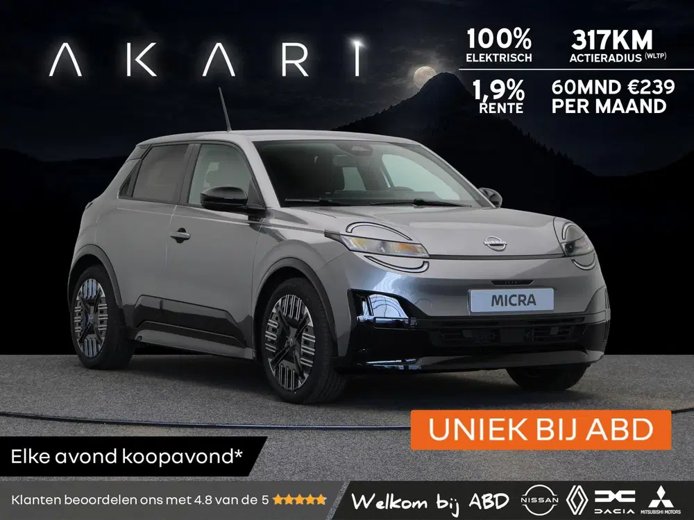Nissan Micra 40 kWh AKARI 120pk uit 2026
