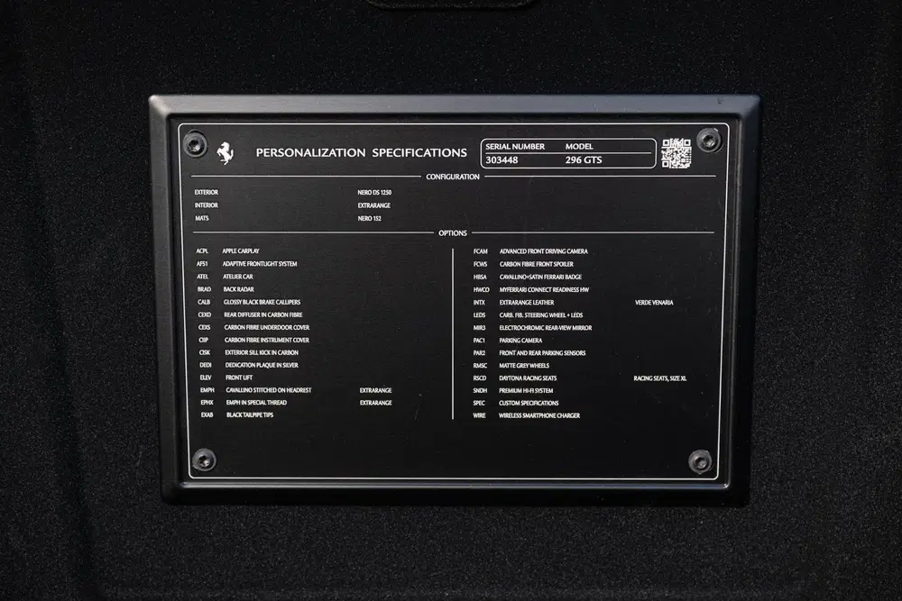 Ferrari 296 GTS 3.0 V6 ATELIER uit 2024, foto 14