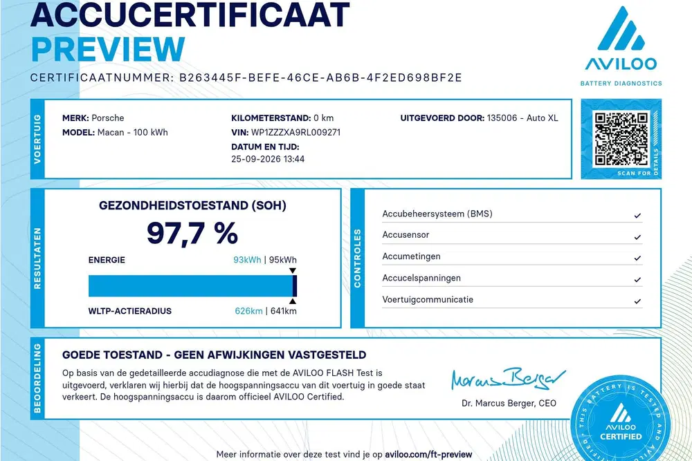 Porsche Macan 4 100 kWh (98%SOH) Pano Trekhaak SportChro uit 2024, foto 2