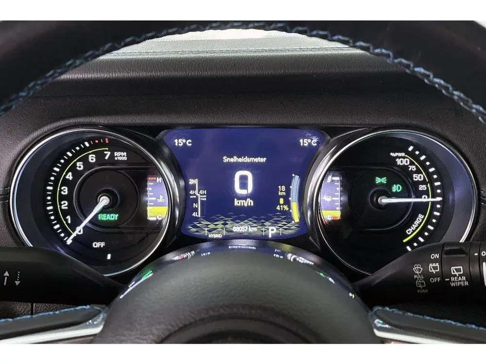 Jeep Wrangler Unlimited 4xe 380 Rubicon Leder Stuur-Stoe uit 2021, foto 11