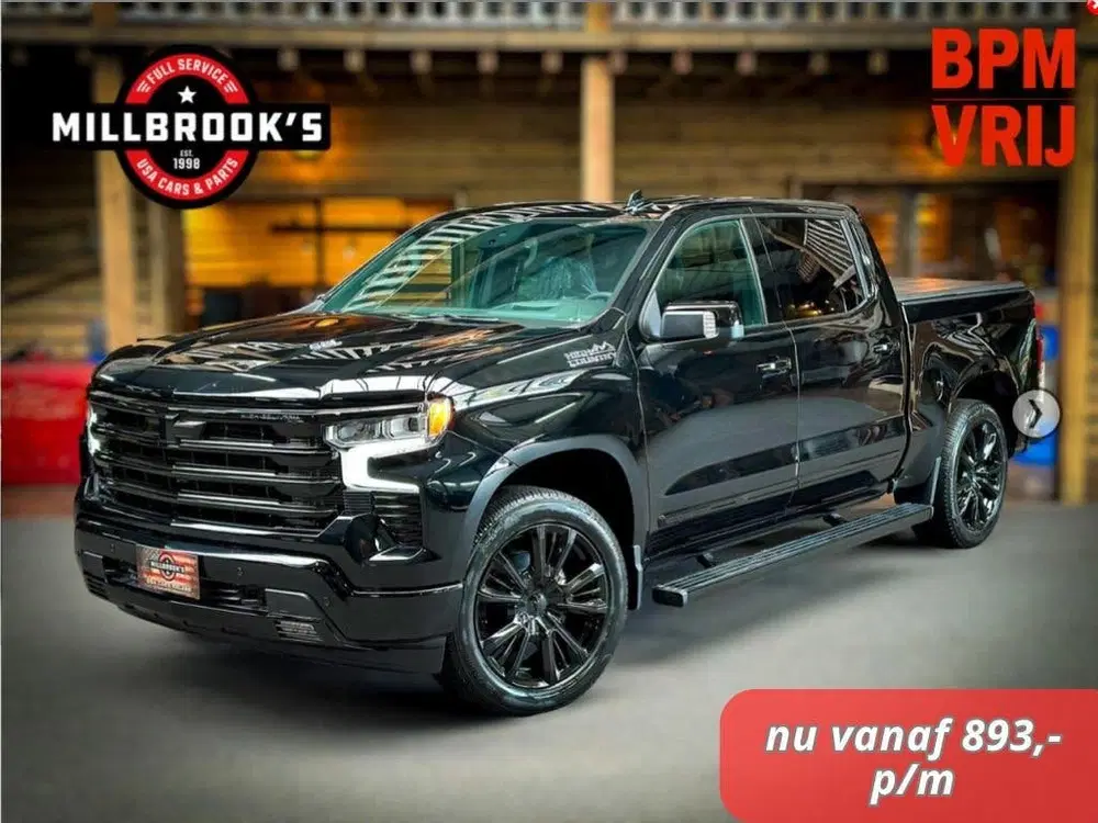 Chevrolet Silverado High Country Black Edition 6.2 V8 420 PK uit 2024, foto 2