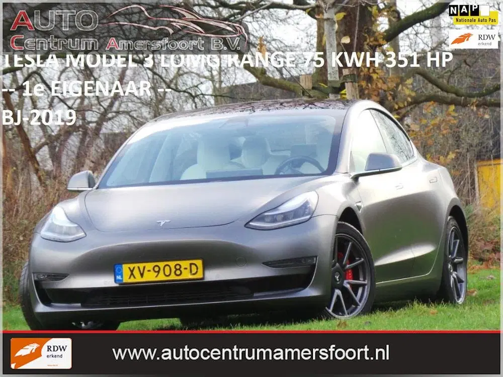 Tesla Model 3 Long Range 75 kWh ( INRUIL MOGELIJK ) uit 2019