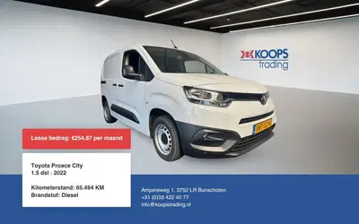Toyota Proace City 1.5 dsl Airco carplay euro 6 Apk 2027 uit 2022