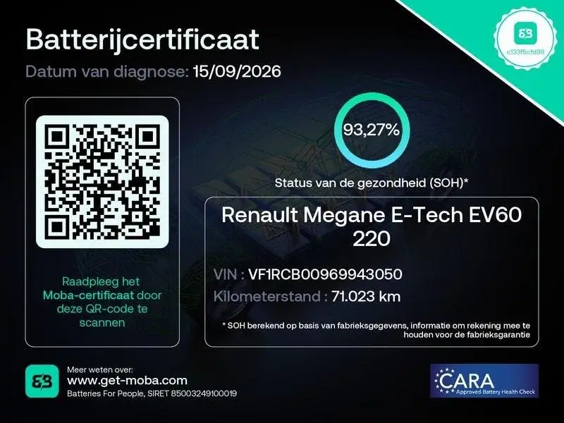 Renault Megane E-Tech EV60 Optimum Charge Iconic uit 2023, foto 3