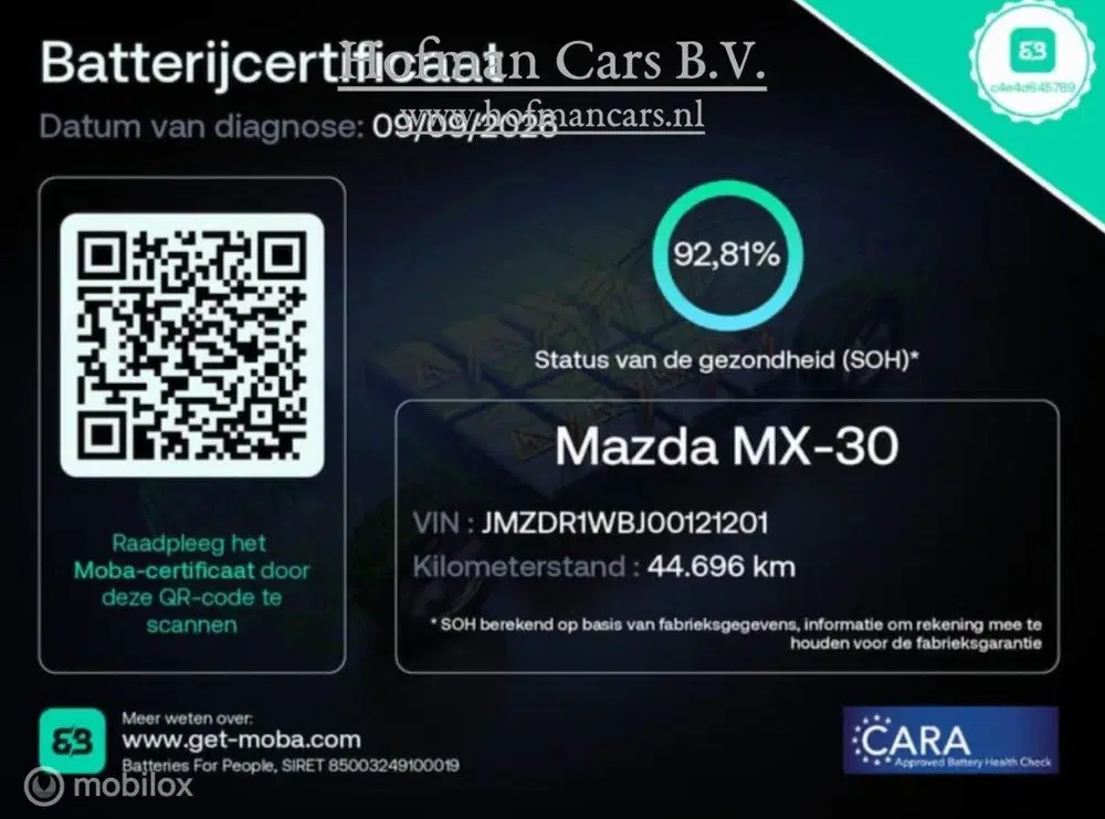 Mazda MX-30 e-SkyActiv 145 36 kWh uit 2021, foto 2