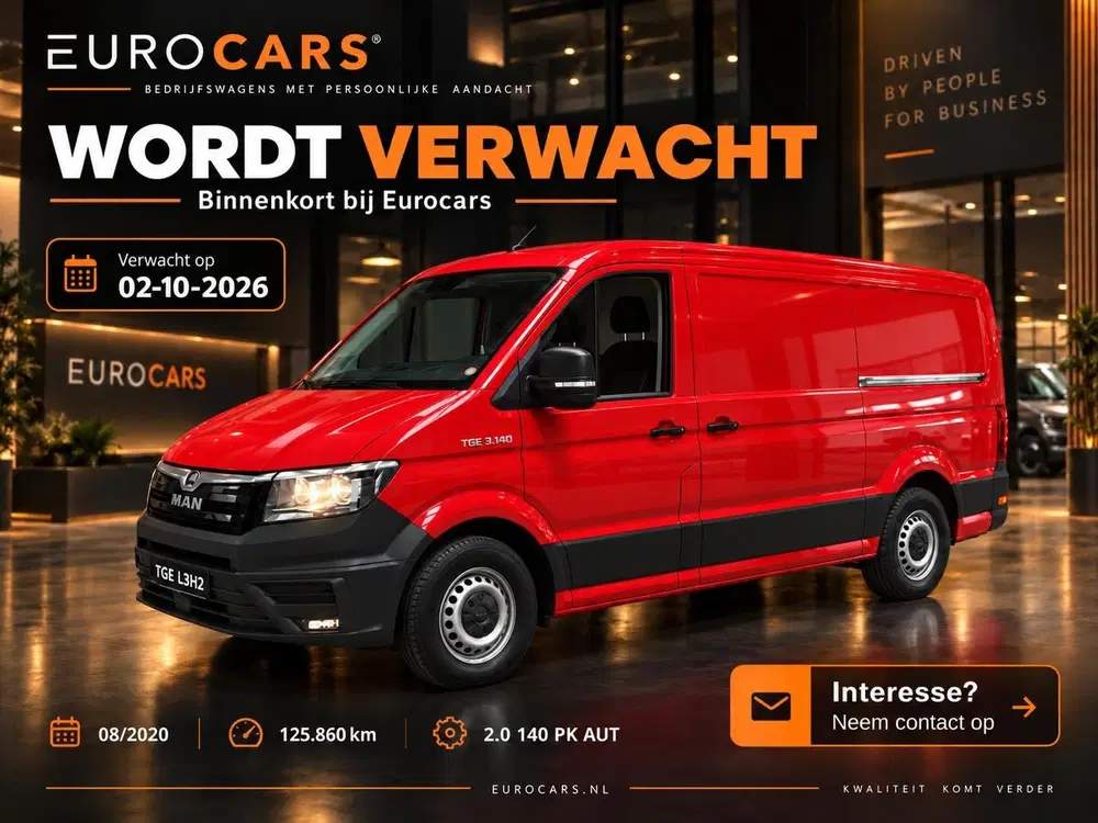 MAN TGE 2.0 140 pk Automaat L3H2 Camera ACC Naviga uit 2020
