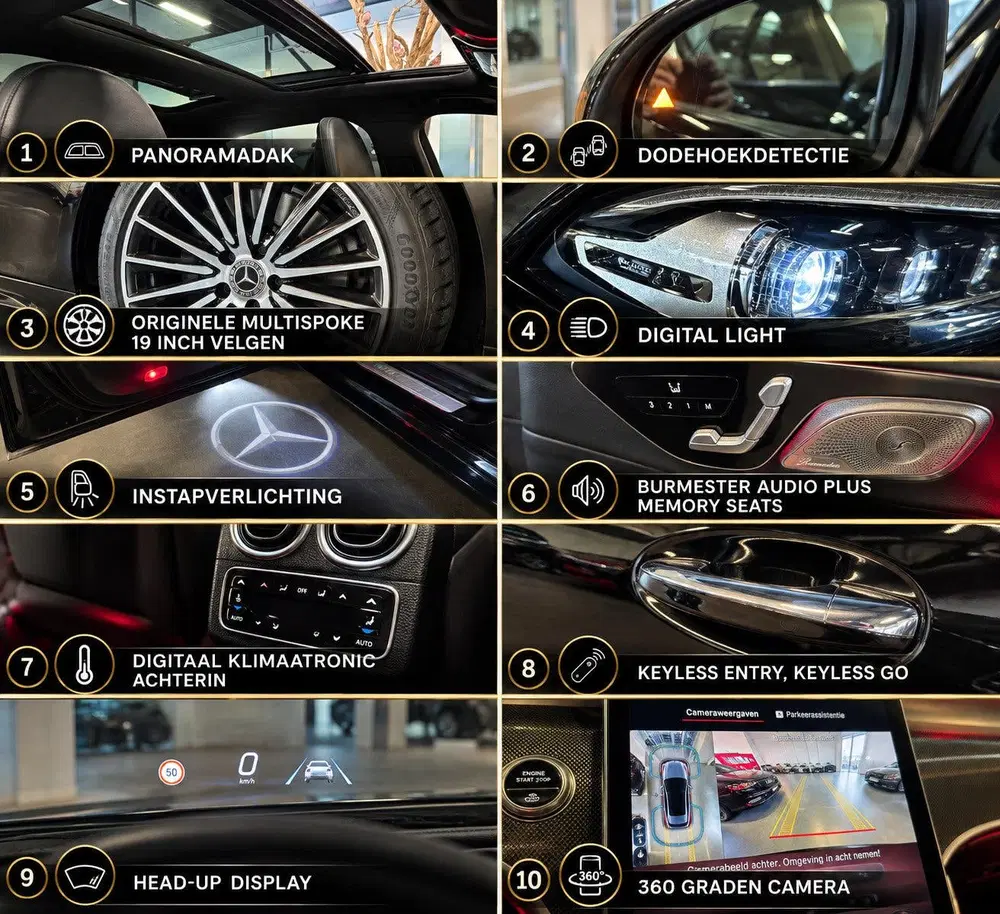 Mercedes-Benz C-Klasse 180 AMG Night Pano Memory 360Cam. Dis uit 2023, foto 15