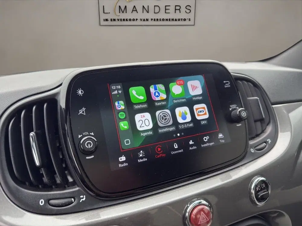 Fiat 500 1.0 Hybrid Dolcevita 2021 GRIJS Panoramada uit 2021, foto 15