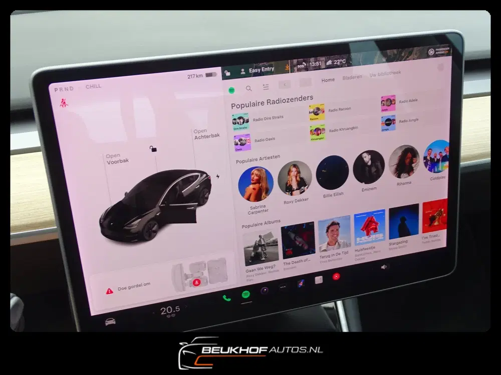 Tesla Model 3 Long Range AWD 75 kWh Leer uit 2019, foto 14