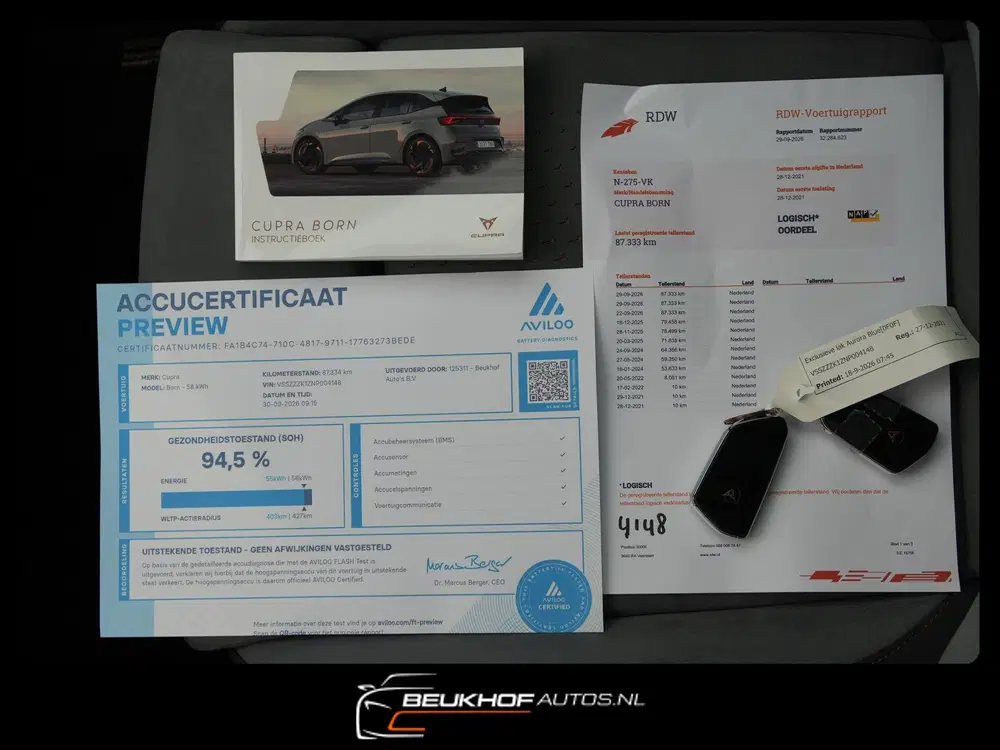 Cupra Born Copper Edition One 62 kWh uit 2021, foto 2