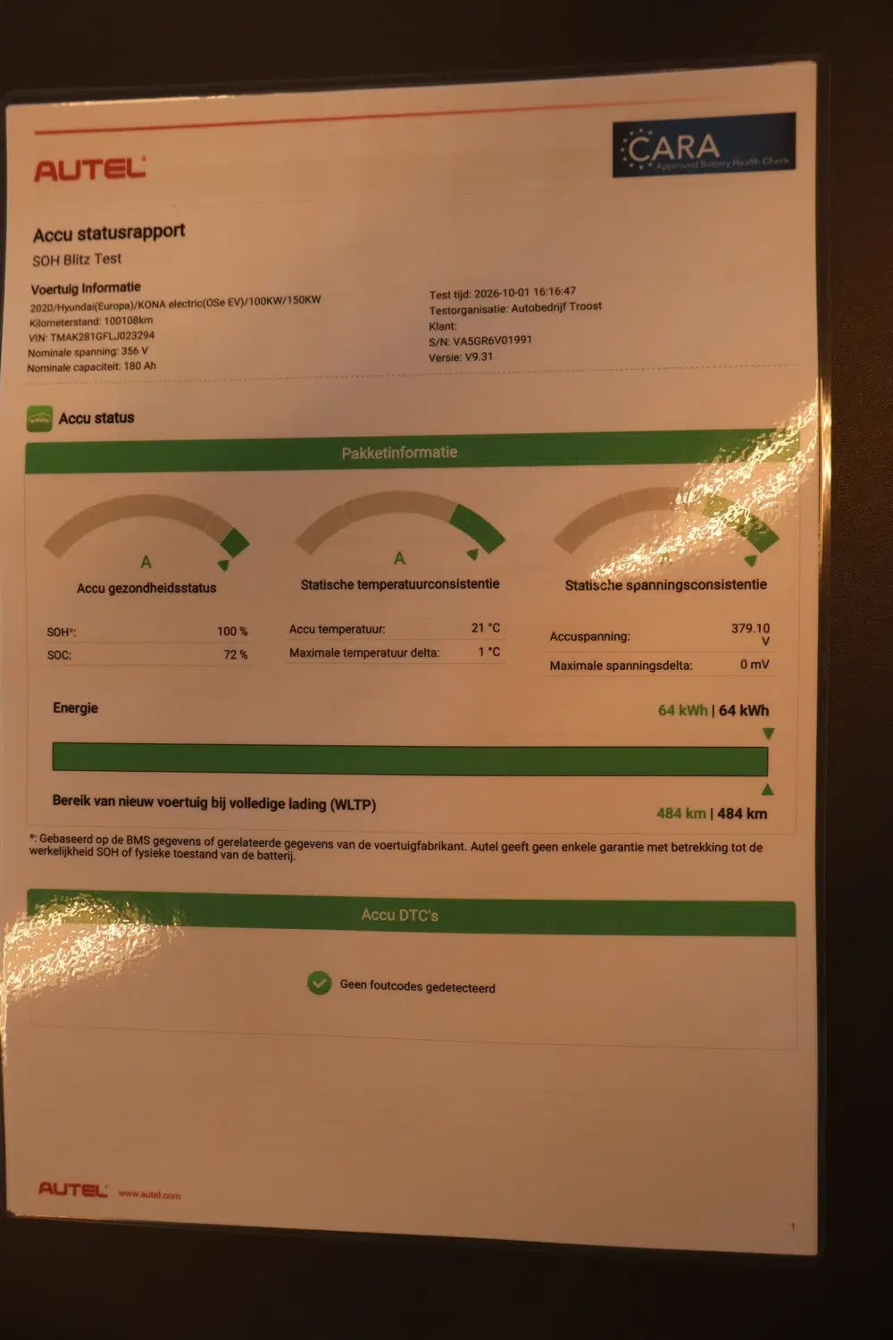 Hyundai KONA EV Comfort 64 kWh SOH 100% Nederlandse aut uit 2020, foto 3