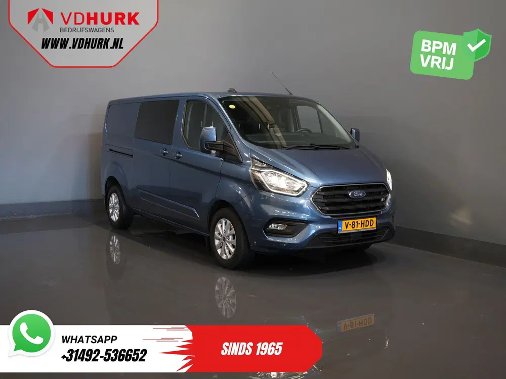 Ford Transit Custom 2.0 TDCI 170 pk Aut. L2 DC Dubbel Cabine uit 2023
