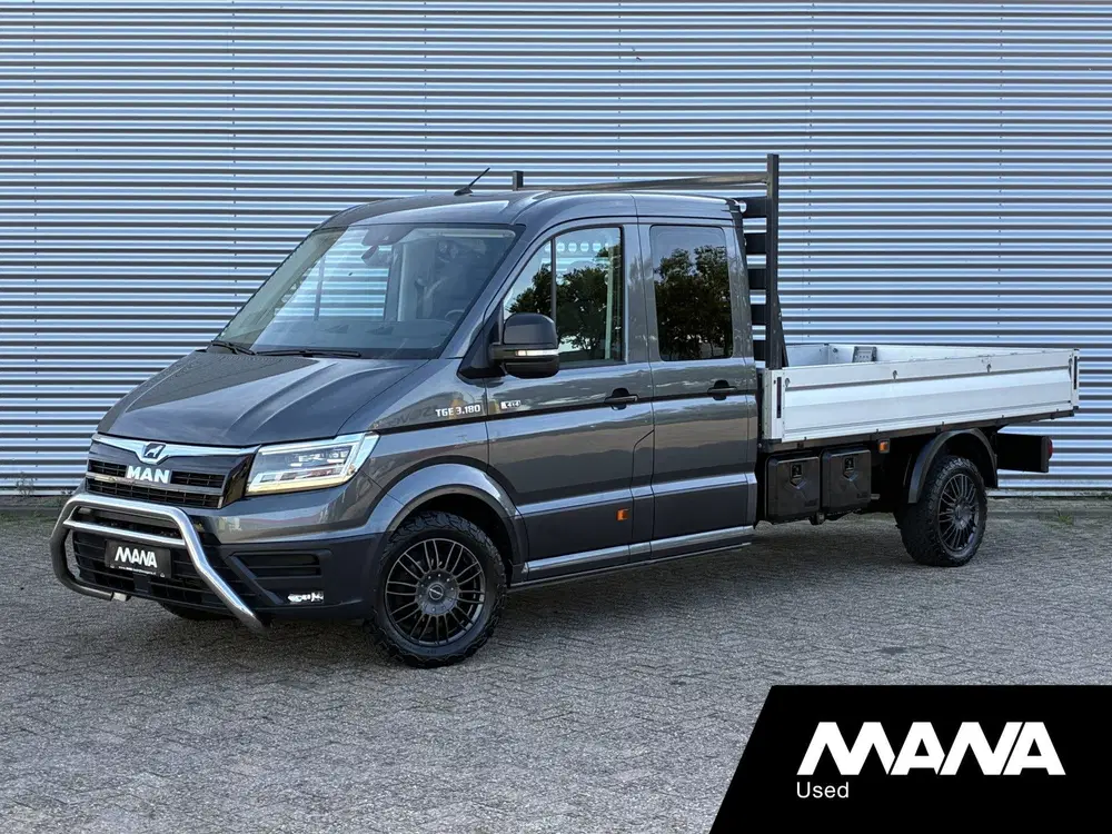 MAN TGE 35 2.0 3.180 L4 4x4 DC Open Laadbak LED Au uit 2022