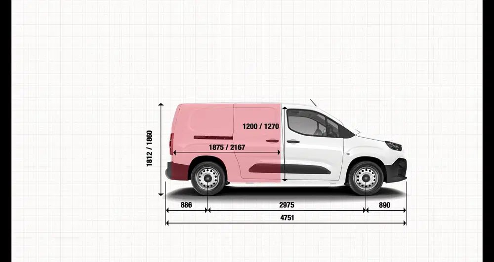 Fiat Doblo E-Doblò 136 L2 50 kWh uit 2026, foto 4