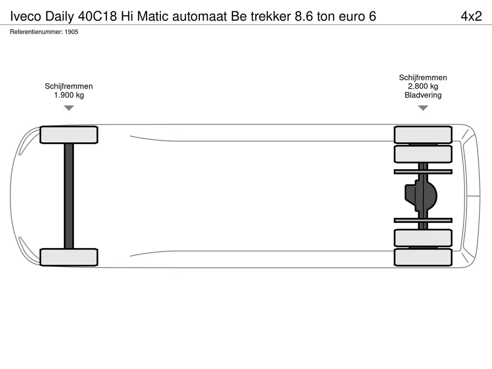 Iveco Daily Hi Matic automaat Be trekker 8.6 ton euro uit 2022, foto 11