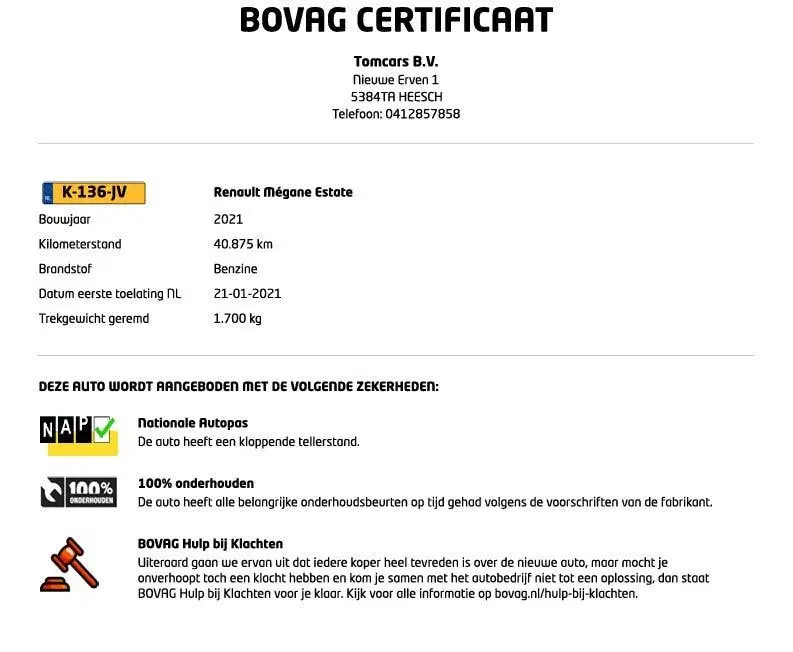 Renault Megane Mégane Estate 1.3 TCe 140PK Automaat GT-Li uit 2021, foto 10