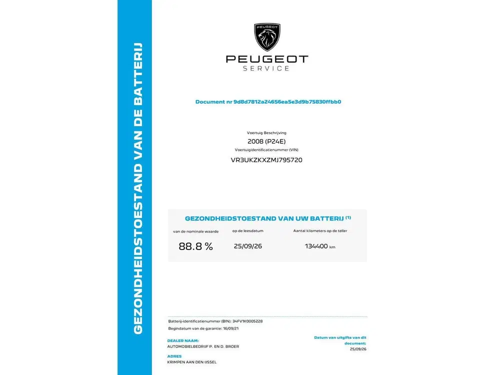 Peugeot 2008 EV GT Pack 50 kWh 136 pk Automaat uit 2021, foto 6