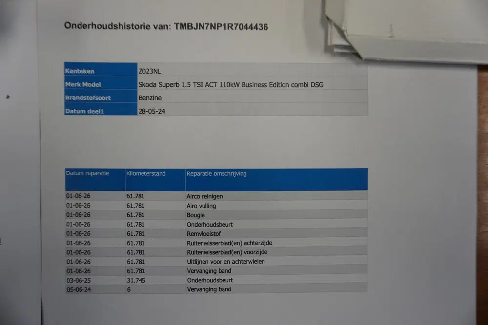 Skoda Superb 1.5 TSI ACT Business Edition uit 2024, foto 6