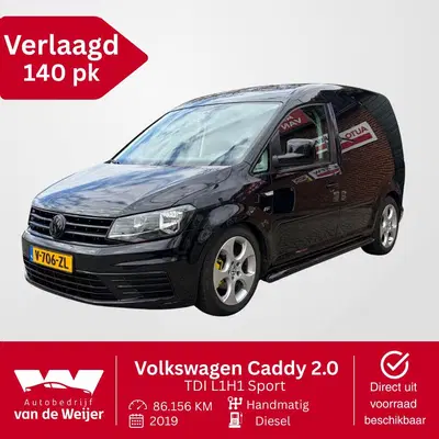 Volkswagen Caddy 2.0 TDI L1H1 Sport verlaagd 140PK uit 2019
