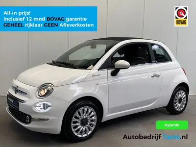 Fiat 500C 1.0 Hybrid Dolcevita LEDER-NAVI by CARPLAY uit 2022