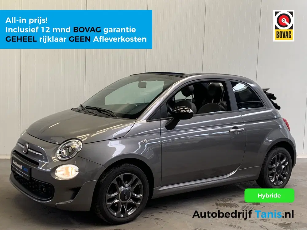 Fiat 500C 1.0 Hybrid Sport Cabriolet AIRCO-LEDER-NAV uit 2022