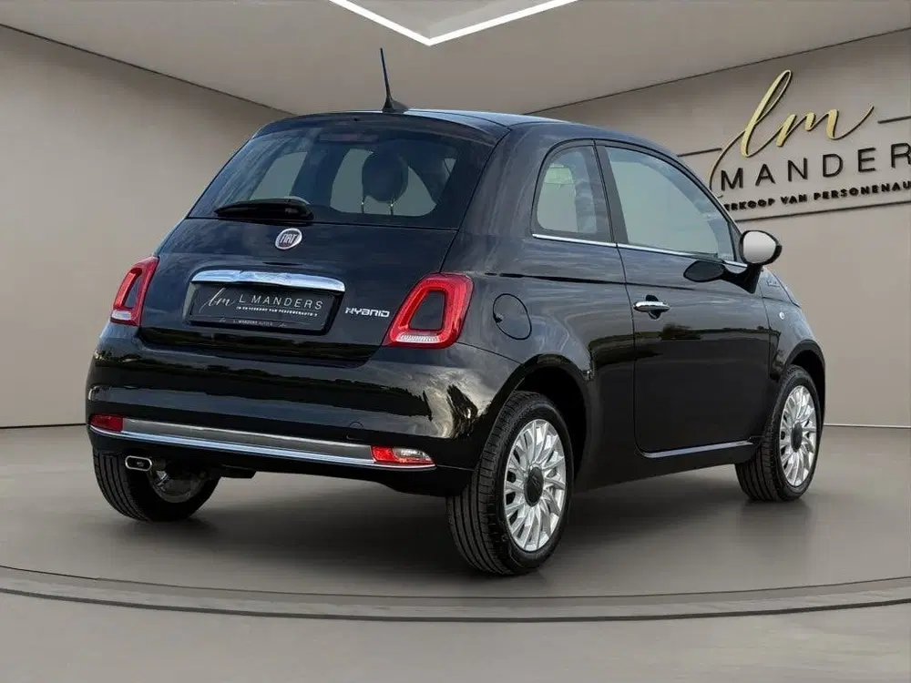 Fiat 500 1.0 Hybrid Dolcevita 2021 Zwart uit 2021, foto 10