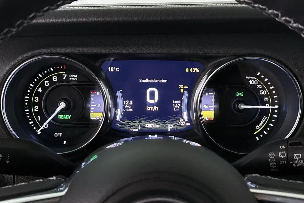 Jeep Wrangler 4xe 380 Sahara Leder Stoelverwarming uit 2021, foto 10