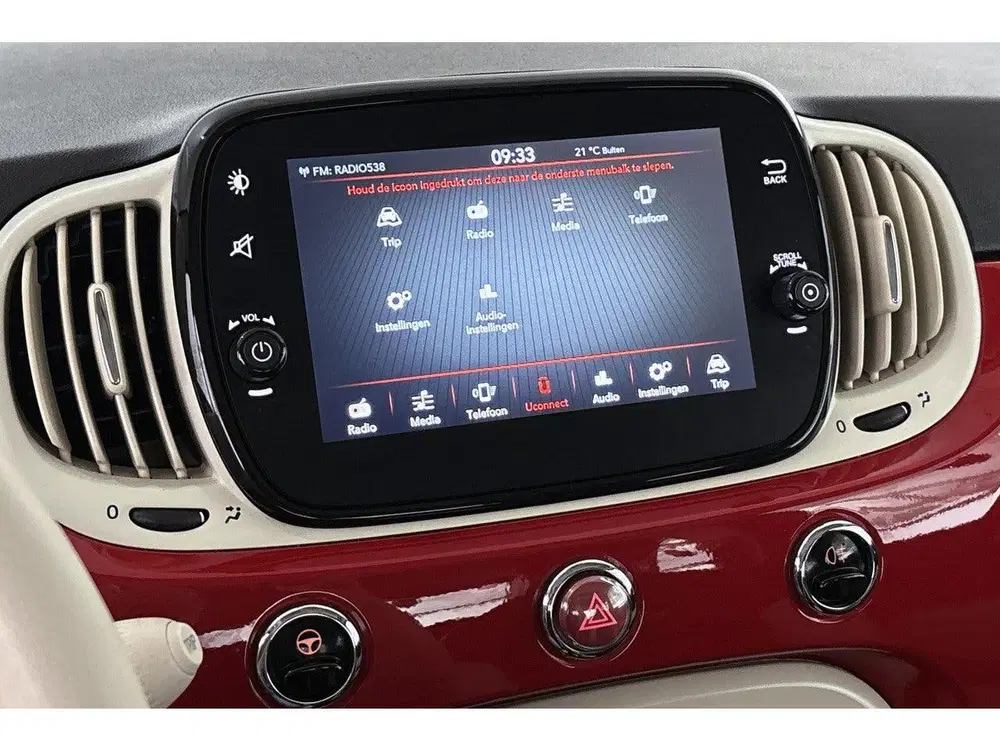 Fiat 500 1.0 Hybrid Dolcevita Panoramadak Apple Car uit 2022, foto 13