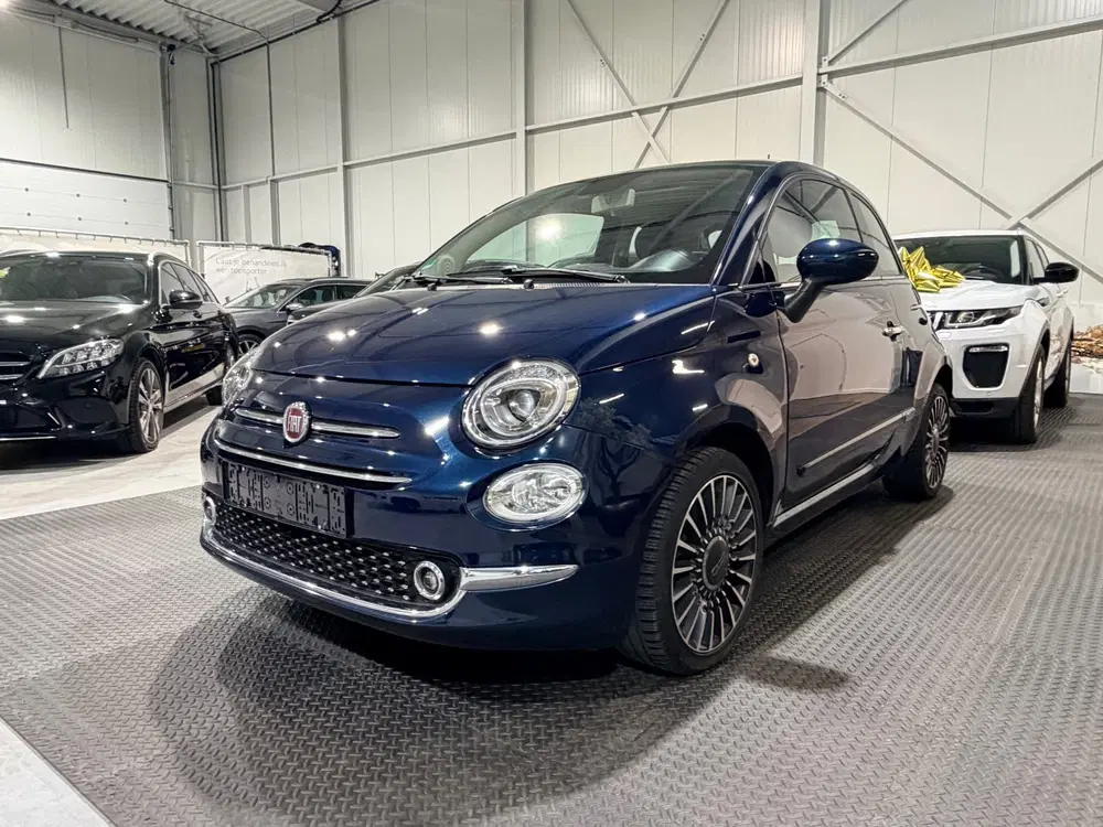 Fiat 500 1.2 Lounge -Tamno Playa Metallic. uit 2019