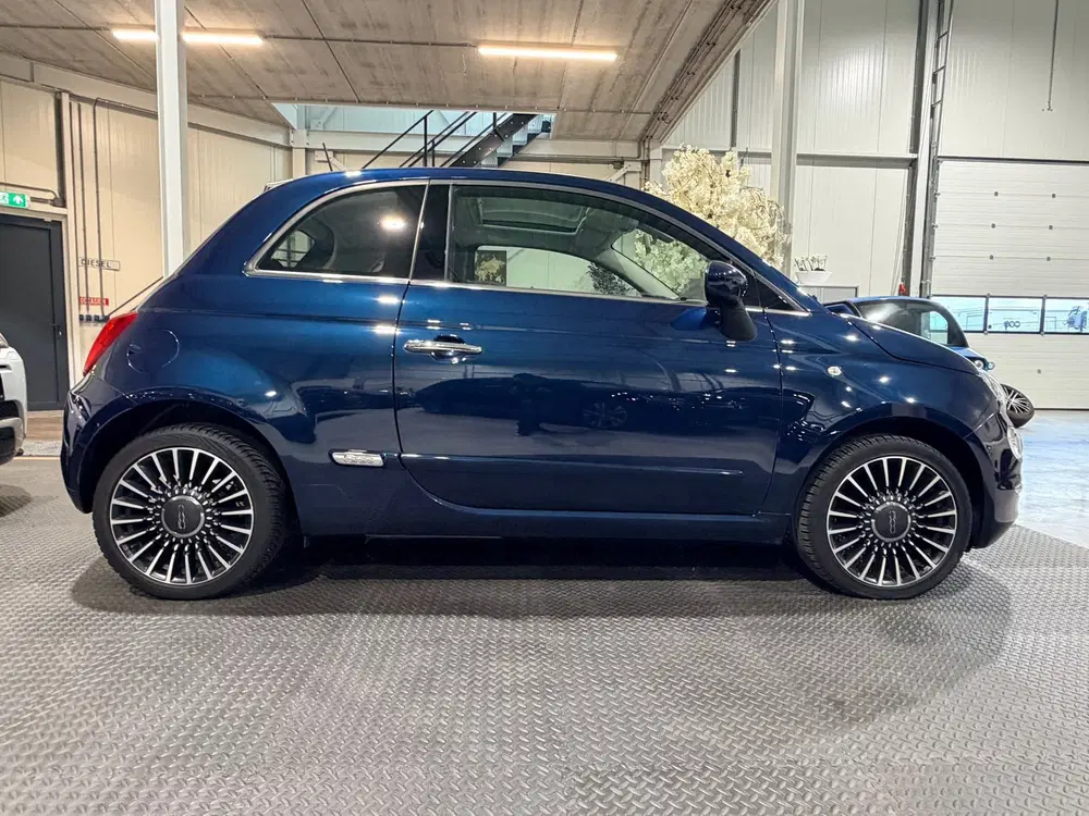 Fiat 500 1.2 Lounge -Tamno Playa Metallic. uit 2019, foto 4