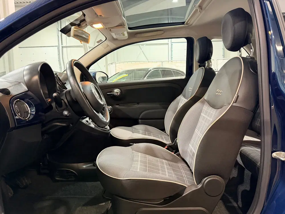 Fiat 500 1.2 Lounge -Tamno Playa Metallic. uit 2019, foto 6