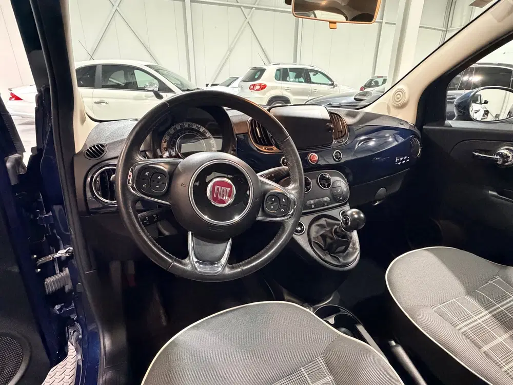 Fiat 500 1.2 Lounge -Tamno Playa Metallic. uit 2019, foto 7