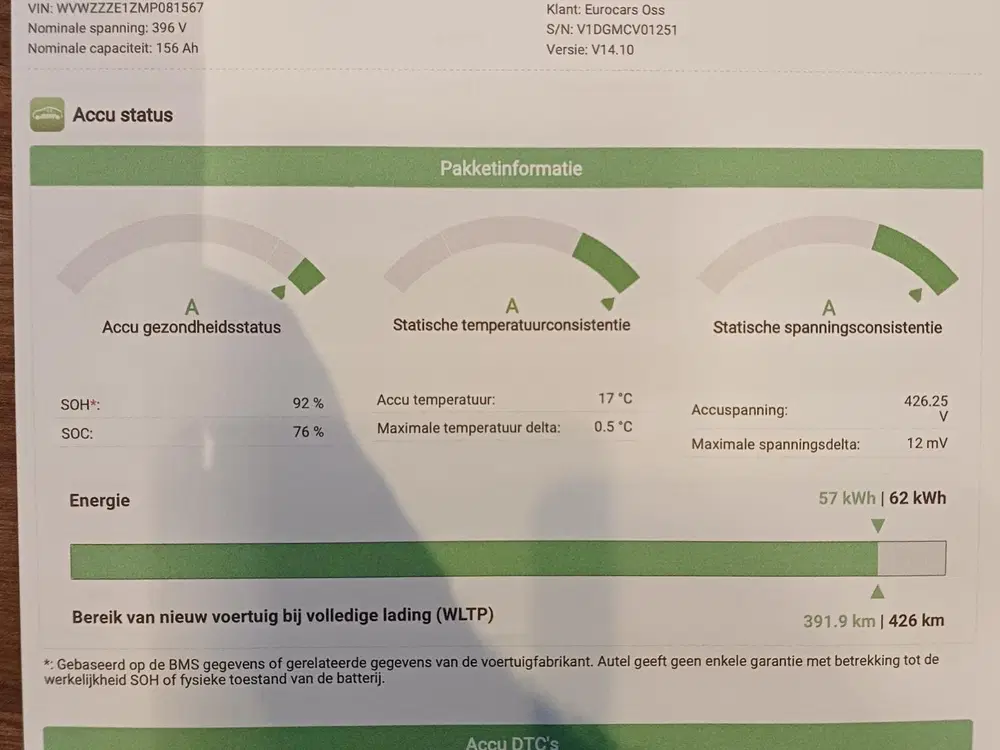 Volkswagen ID.3 Pro 58 kWh SOH 92% Navigatie Apple CarPlay uit 2021, foto 10