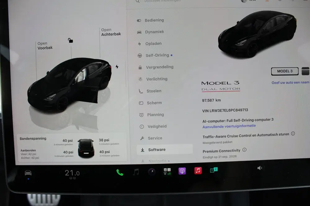 Tesla Model 3 Performance AWD 75 kWh SOH 92% 1 EIG uit 2023, foto 14