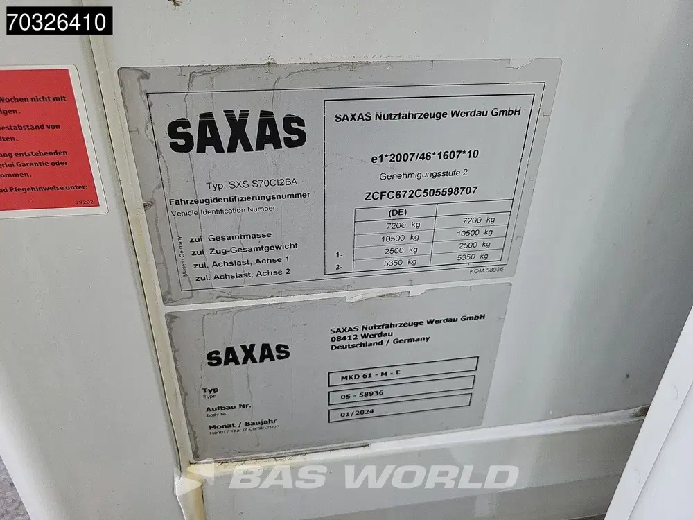 Iveco Daily 3.0L Automaat Bakwagen 1000KG Laadklep Luc uit 2024, foto 15